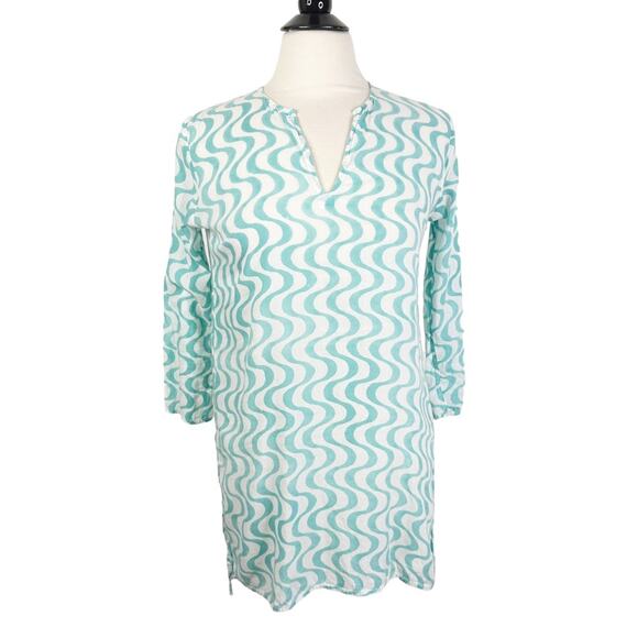 Roberta Roller Rabbit Size XS Lightweight Cotton Kurta V-Neck Popover Tunic - Picture 2 of 12